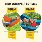 Durable Hammock 500 lb Capacity, Nylon Camping Hammock Chair - Image 3