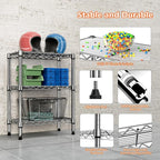 750 lbs 3 Tier Shelf Metal Storage Shelves Wire Rack Closet Organizers - Image 7