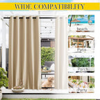 NICETOWN 2 Panels Outdoor Curtains - Image 7