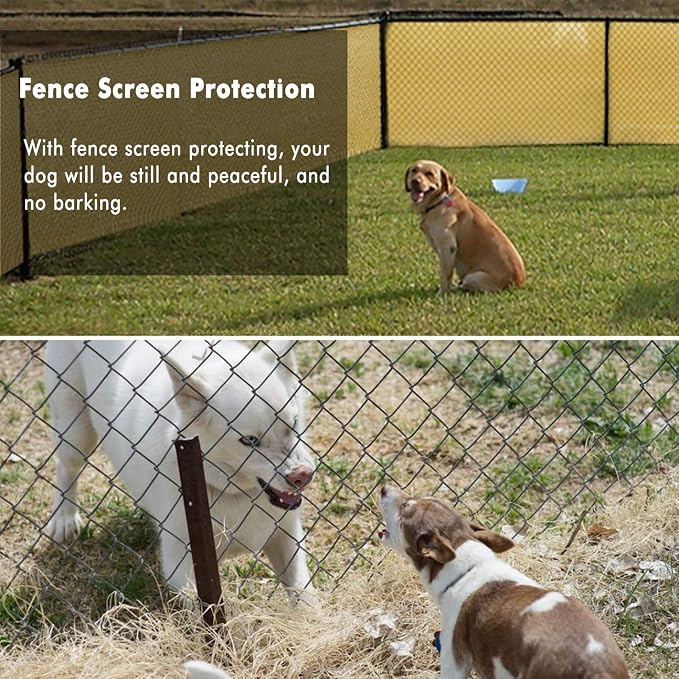 UPGRADE Privacy Fence Screen 4'x7' Sand Outdoor 90% Visibility Blockage 170 GSM - Image 7
