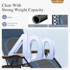Sophia & William Oversized XXL Zero Gravity Lounge Chair Padded Reclining Lawn - Image 4