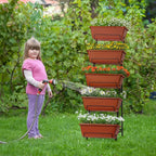 YBING Vertical Garden Bed 5 Tier Vertical Raised Garden Planter Standing Herb - Image 6