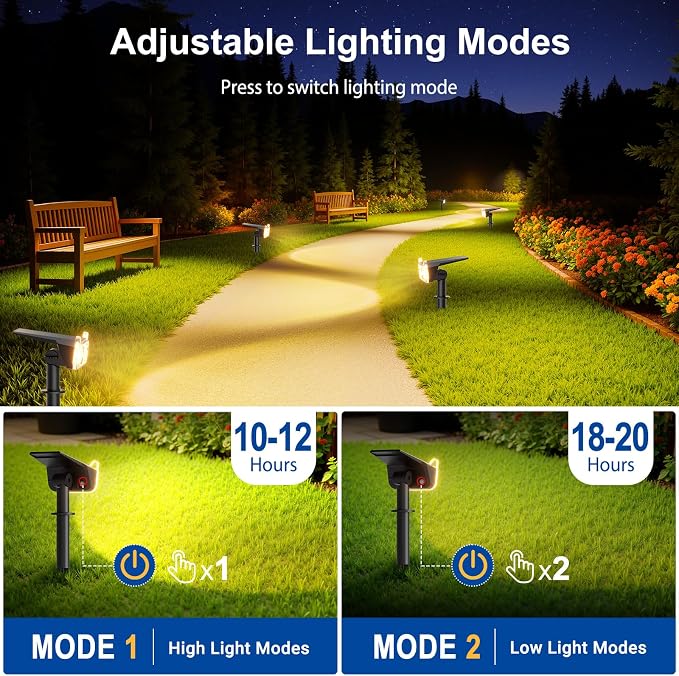 LETMY Solar Spot Lights Outdoor Waterproof - Image 5