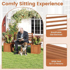 Giantex Set of 2 Outdoor Bench - Image 7