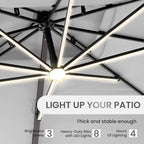 10 X 13 FT Cantilever Patio Umbrella - Image 2