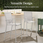 Best Choice Products Outdoor Bar Stools Set of 2, Bar Height, Patio Furniture - Image 6