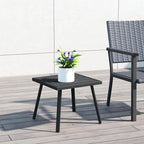 C-Hopetree Small Metal Outdoor Coffee Side Table - Image 10