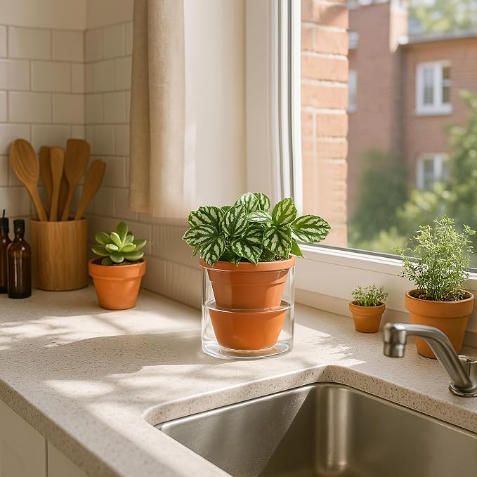D'vine Dev 4 Inch Design Self Watering Pot - Image 5