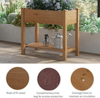 FILWH Raised Garden Bed with Legs Elevated Wooden Planter Box Stand Large - Image 6