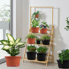 5 Pack 8.5 inch Plant Pot, Outdoor Flower Pots, Plastic pots - Image 6