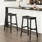 HOOBRO Bar Stools, 23.6 Inch Saddle Stools, Kitchen Counter Stools - Image 6