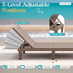 Greesum Outdoor Chaise Lounge Chairs Set of 2 - Image 3