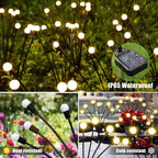 Solar Garden Lights Outdoor, 4 Pack 32LED Swaying Light Waterproof Solar Lights - Image 7