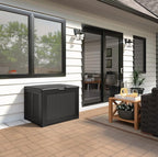 Rubbermaid Medium Resin Outdoor Storage Deck Box, Weather Resistant, Deck - Image 2