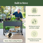 Rolling Elevated Raised Garden Bed-V Series, 1400 Lbs Weight Capacity, Outdoor - Image 5