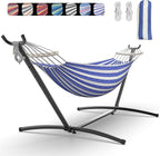Double Hammock with Heavy-Duty Steel Stand, Easy Assembly, 600lbs Weight by Unknown