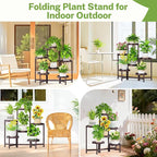 iDavosic.ly 6 Tier Folding Plant Stand Indoor Outdoor - Image 6
