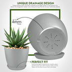 Utopia Home - Plant Pots Indoor - 7/6.6/6/5.3/4.8 Inches Flower Pots - Image 3