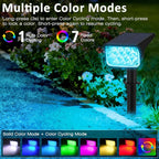 T-SUNUS RGB Solar Landscape Spotlights Christmas Outdoor IP65 Waterproof Color - Image 2