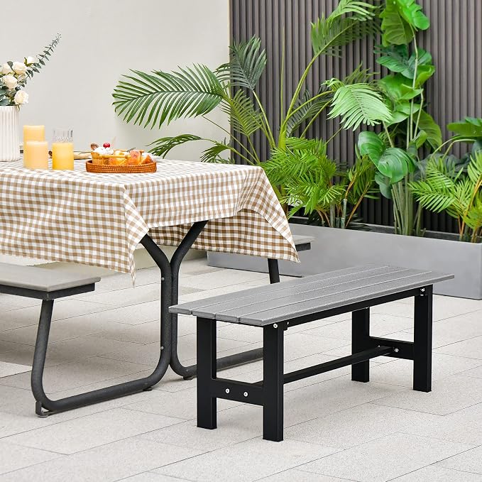 Giantex 2-Person Outdoor Bench Seat - Image 4