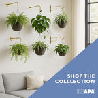 Ilyapa 4 Pack Metal Plant Wall Hanger Hooks - 7 in. Hook - Image 6