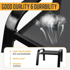 Outddor Patio Ottoman 2 Set All Weather Outdoor Foot Rest Patio Furniture - Image 3