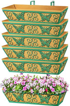 6 Pack 24 Inch Window Boxes Planters Railing Planter Box by KarlliuHOMEGARDEN