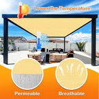 Artpuch Outdoor Pergola Shade Cover 11x24 FT Sun Shade Cloth - Image 4