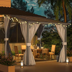 AECOJOY 8' X 8' Gazebo for Patio, Small Wall-Mounted Lean to Pergola 8x8 Gazebo - Image 2