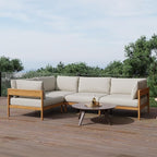 Acanva Modern Outdoor Patio Furniture Set, All-Weather Aluminium Conversation by acanva