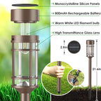 Mancra 8 Pack Solar Outdoor Lights, Bright Up to 10 Hrs Solar Lights Outdoor - Image 5