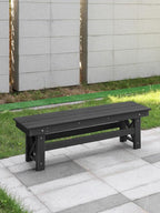 HDPE Outdoor Bench, Poly Lumber Adirondack Benches, Fade-Resistant HDPE Garden - Image 8