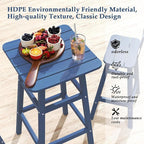 Outdoor Bar Table, HDPE Patio Bar Table, All Weather Height Patio Tables - Image 4