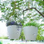 10 Inch Self Watering Hanging Pots, 2 Pack Hanging Planters - Image 4