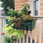 Achla Designs Galvanized Window Flower Box Planter-Green-Medium - Image 7