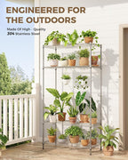 Large Plant Shelf Indoor Plant Stand Outdoor 4 Tier - Image 7