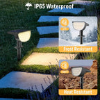 Solar Lights Outdoor Waterproof IP65, Solar Powered 76 LED 3 Lighting Modes - Image 3