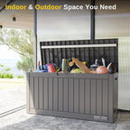 EAST OAK Outdoor Storage Box, 60 Gallon Deck Box Indoor and Outdoor Use - Image 7