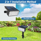 T-SUN Solar Spot Lights Outdoor, 4 Pack 49LED Landscape Spotlights, 2 Lighting - Image 5