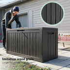 80 Gallon Outdoor Deck Box, Lockable Waterproof Outdoor Storage Boxes - Image 7