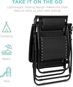 Best Choice Products Folding Zero Gravity Outdoor Recliner Patio Lounge Chair - Image 8