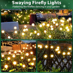 10-Pack Solar Garden Lights, 80 LED Solar Lights Outdoor - Image 2