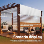 Universal Pergola Replacement Canopy Outdoor Canopy Shade Cover Waterproof - Image 7