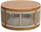 LuxenHome Outdoor Coffee Table, Modern Farmhouse Garden Coffee Table, Outdoor - Image 9