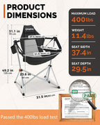 KingCamp Hammock Chair with Footrest – Heavy Duty Swinging Rocking Camping - Image 2