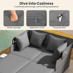 ORALNER Outdoor Daybed, 2-Person Wicker Patio Sofa - Image 6