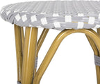 Safavieh PAT4018A Collection Kelsey Navy and White Indoor/Outdoor Bar Stool - Image 9
