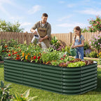 Kesfitt Raised Garden Bed Outdoor, Galvanized Steel Metal Raised Bed Planter - Image 9