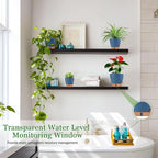 Self Watering Pots for Inoor Ourdoor Plants 8/7/6.5/6/5 Inch Plastic Planters - Image 7