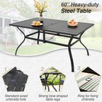 PHI VILLA 7 Piece Patio Dining Set - Image 3
